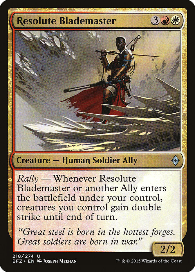 Resolute Blademaster 218 (Battle for Zendikar)  | Good Games Adelaide SA