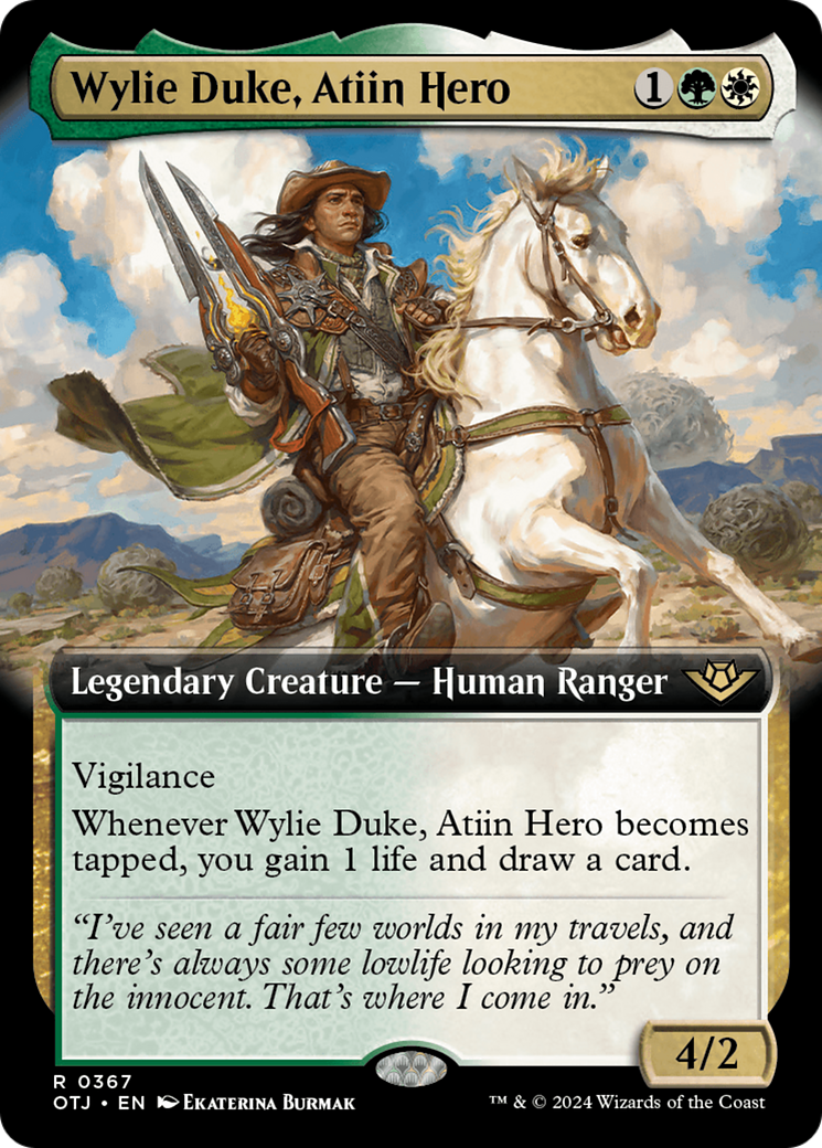 Wylie Duke, Atiin Hero (Extended Art) [Outlaws of Thunder Junction] | Good Games Adelaide SA