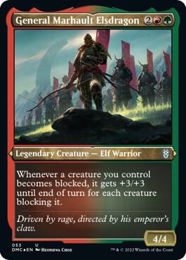 General Marhault Elsdragon Foil Etched 53 (Commander: Dominaria United)  - Foil | Good Games Adelaide SA