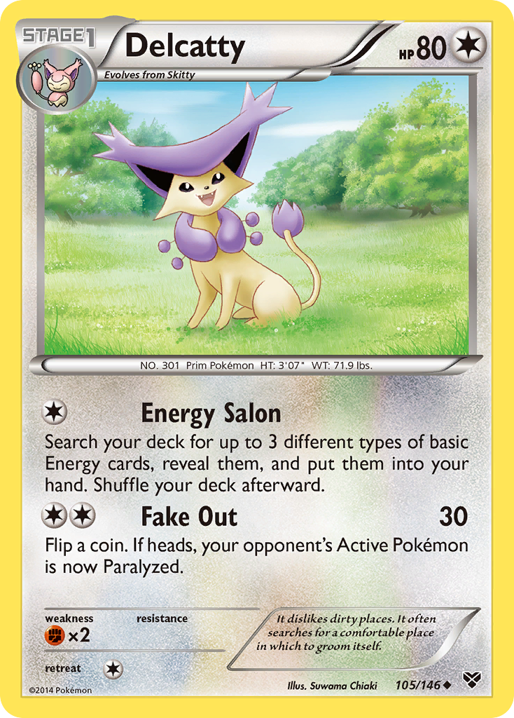 Delcatty (105/146) [XY: Base Set] | Good Games Adelaide SA
