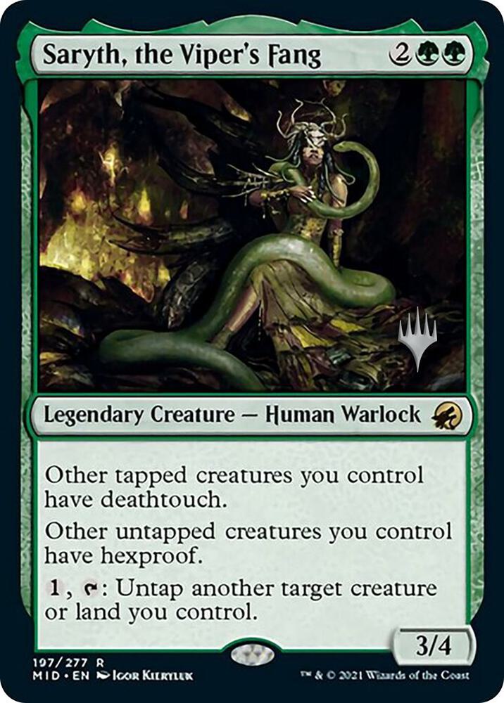 Saryth the Vipers Fang 197 (Promo Pack: Innistrad: Midnight Hunt)  | Good Games Adelaide SA