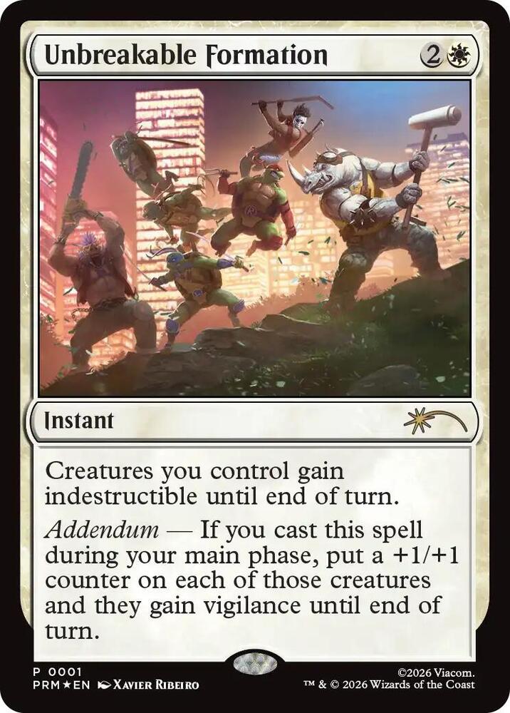 Unbreakable Formation 1 (Media Promos)  - Foil | Good Games Adelaide SA
