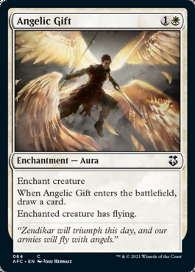 Angelic Gift [Dungeons & Dragons: Adventures in the Forgotten Realms Commander] | Good Games Adelaide SA