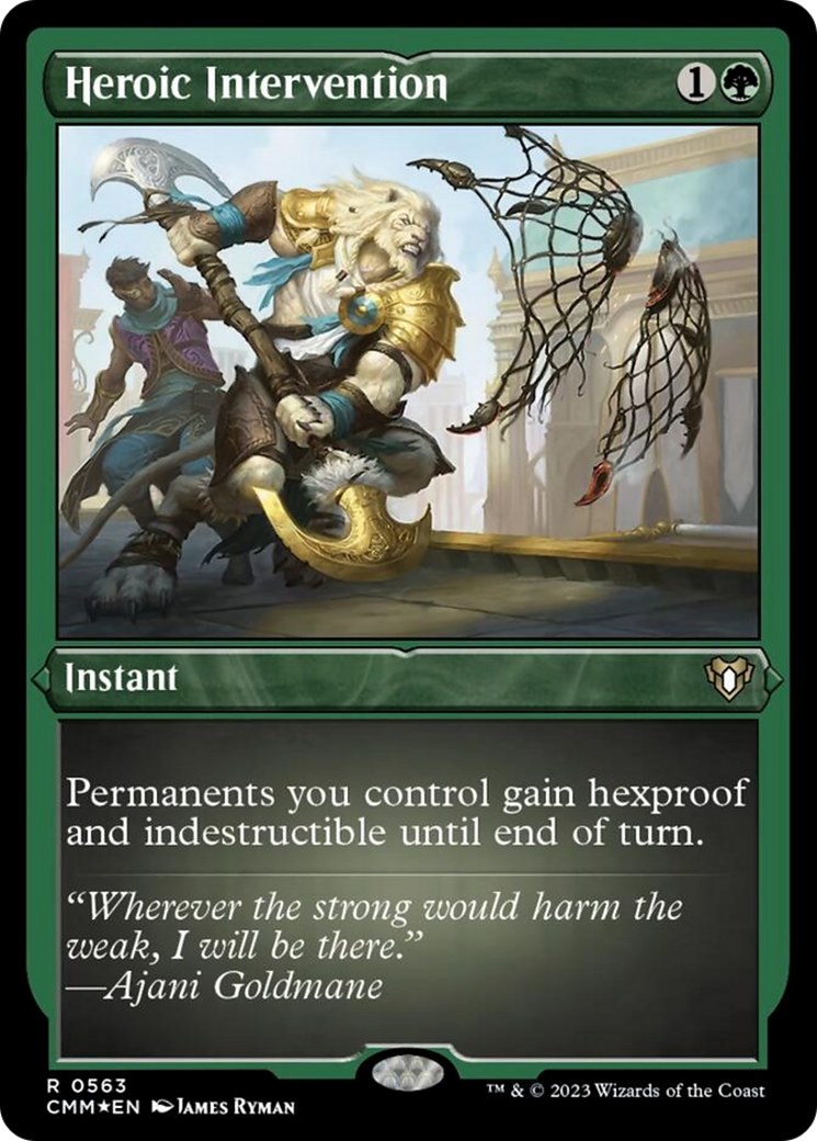 Heroic Intervention (Foil Etched) [Commander Masters] | Good Games Adelaide SA