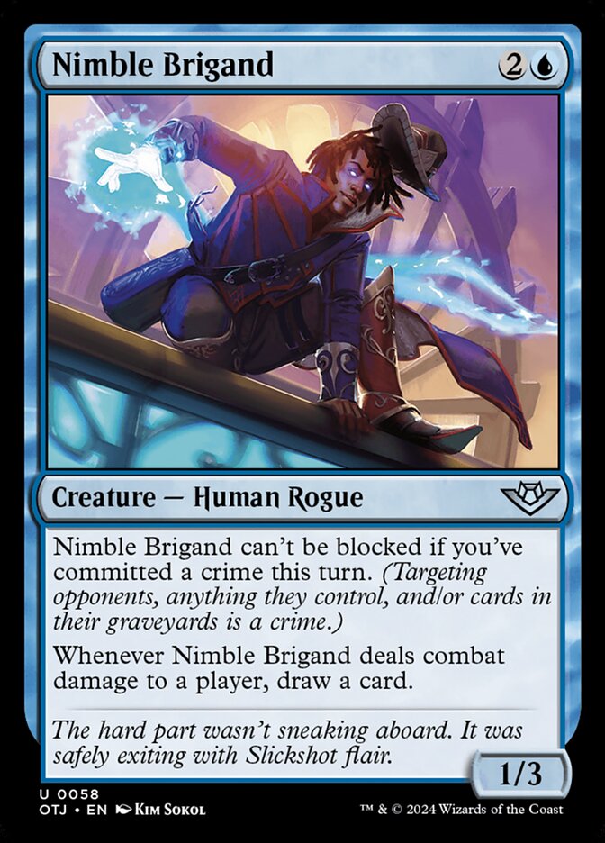 Nimble Brigand 58/286 (Outlaws of Thunder Junction)  | Good Games Adelaide SA