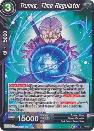 Trunks, Time Regulator (Reprint) (BT7-103) [Battle Evolution Booster] | Good Games Adelaide SA