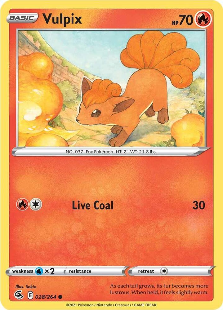 Vulpix 028/264 (SWSH08: Fusion Strike)  | Good Games Adelaide SA