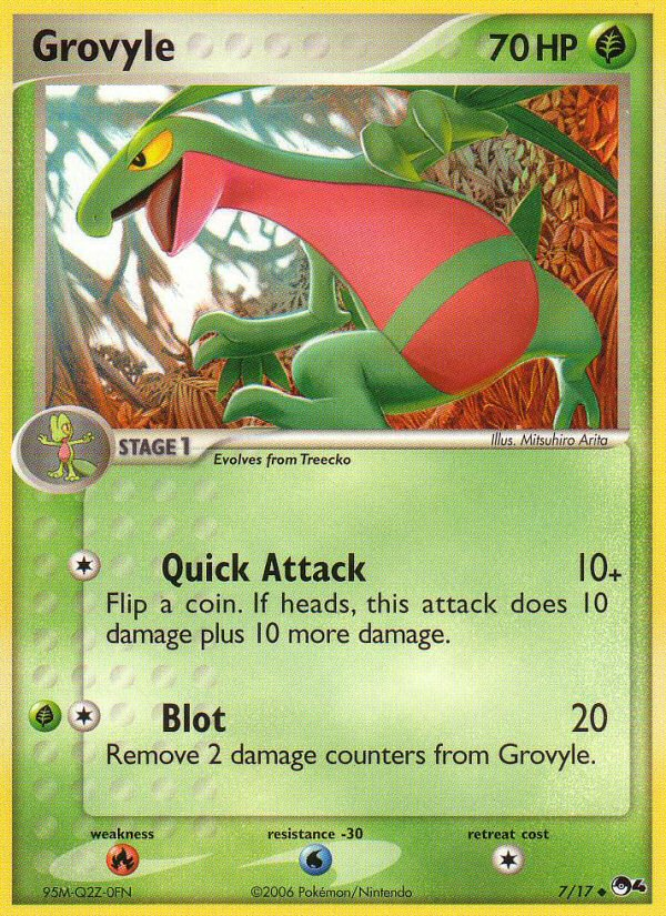 Grovyle (7/17) [POP Series 4] | Good Games Adelaide SA