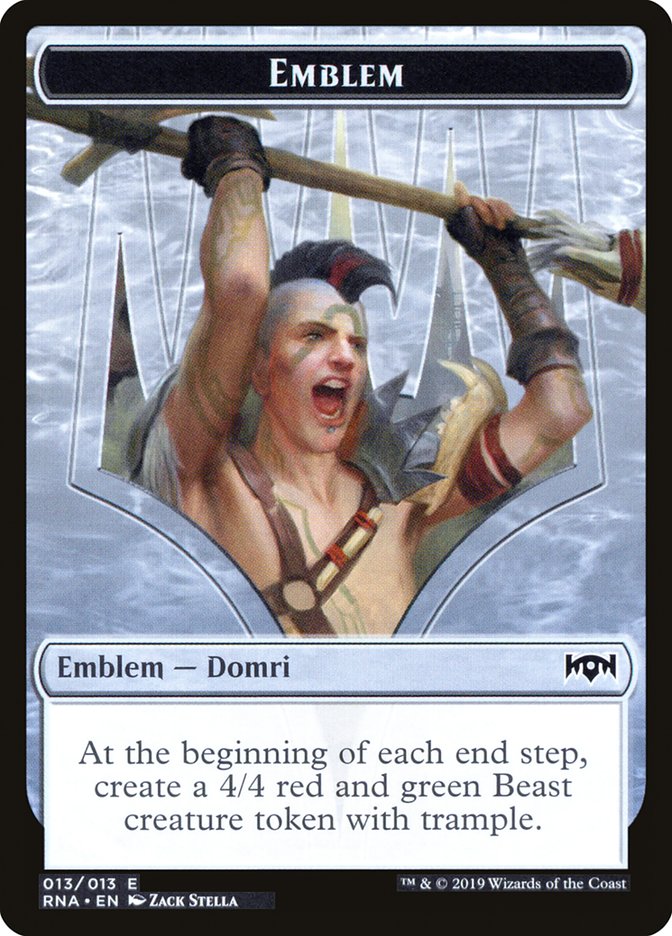 Domri, Chaos Bringer Emblem 13 (Ravnica Allegiance)  | Good Games Adelaide SA