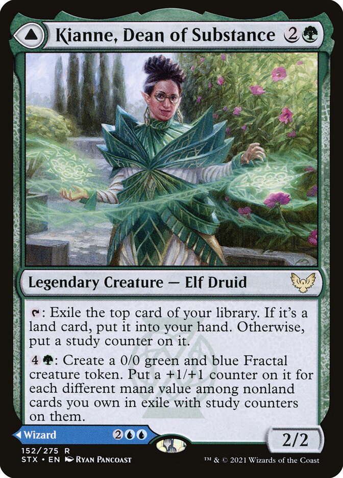 Kianne, Dean of Substance // Imbraham, Dean of Theory 152 (Strixhaven: School of Mages)  - Foil | Good Games Adelaide SA