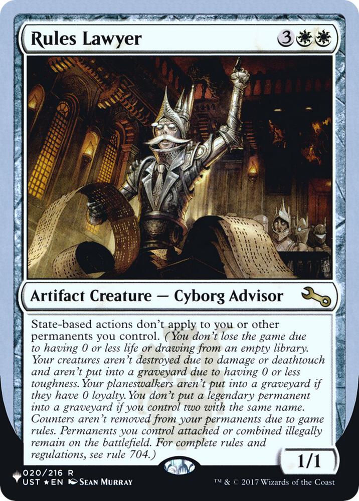 Rules Lawyer 020/216 (The List Reprints)  - Foil | Good Games Adelaide SA