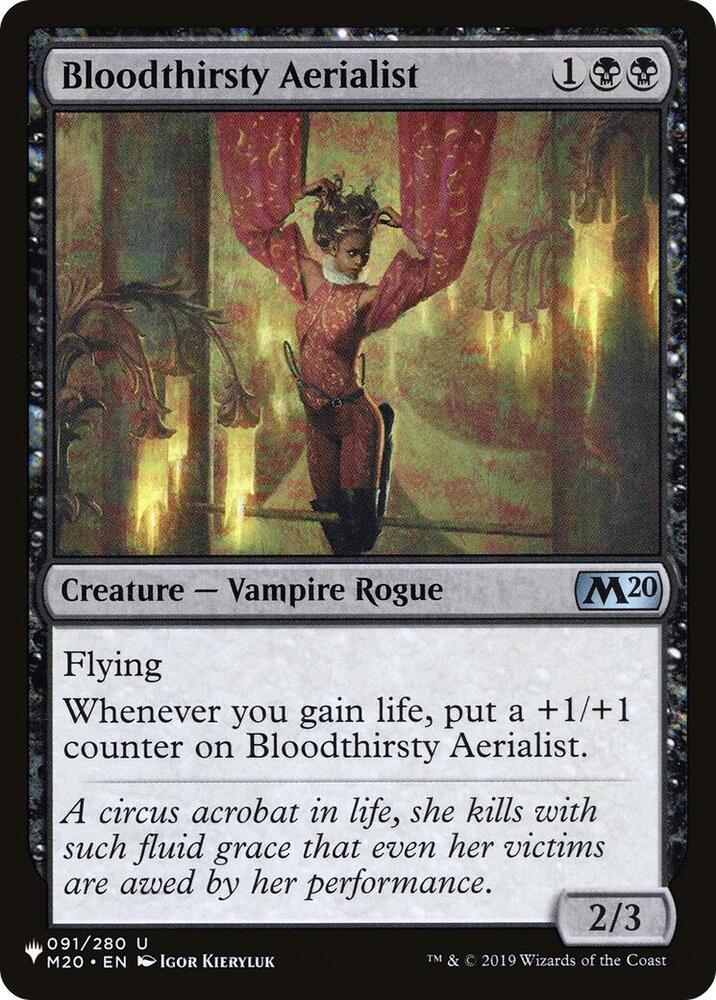 Bloodthirsty Aerialist 091/280 (The List Reprints)  | Good Games Adelaide SA