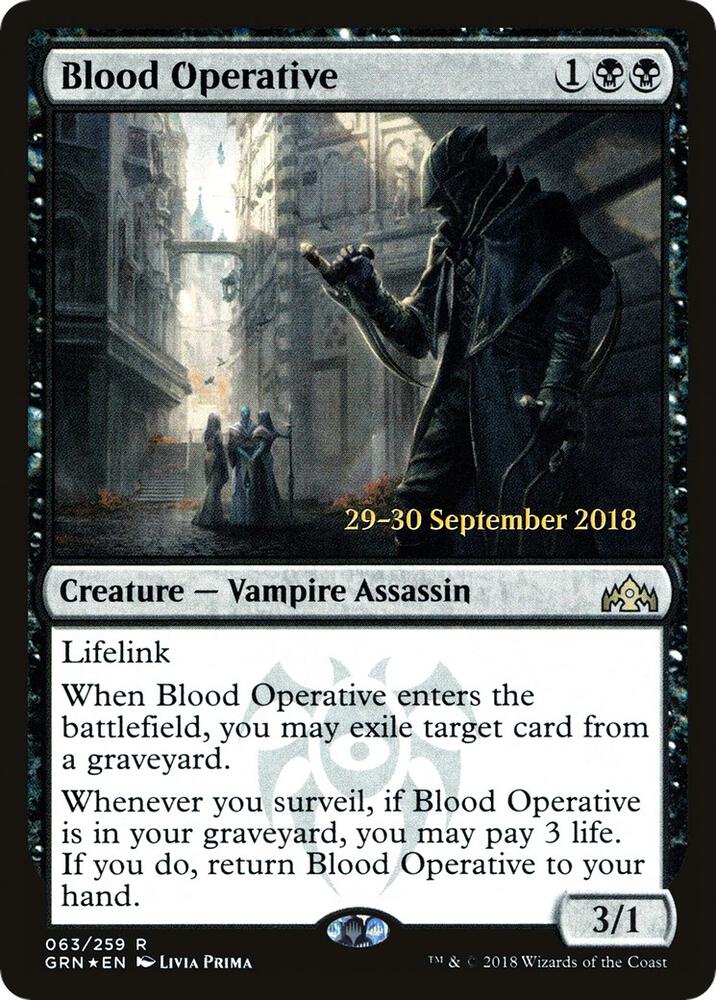 Blood Operative 63 (Prerelease Cards)  - Foil | Good Games Adelaide SA