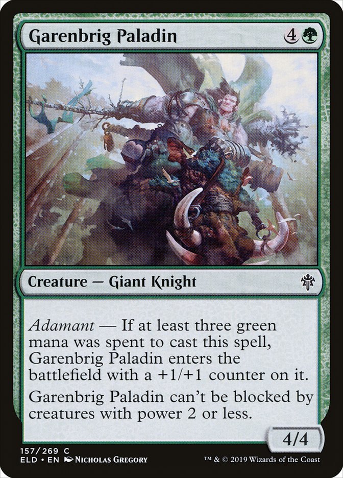 Garenbrig Paladin 157 (Throne of Eldraine)  | Good Games Adelaide SA