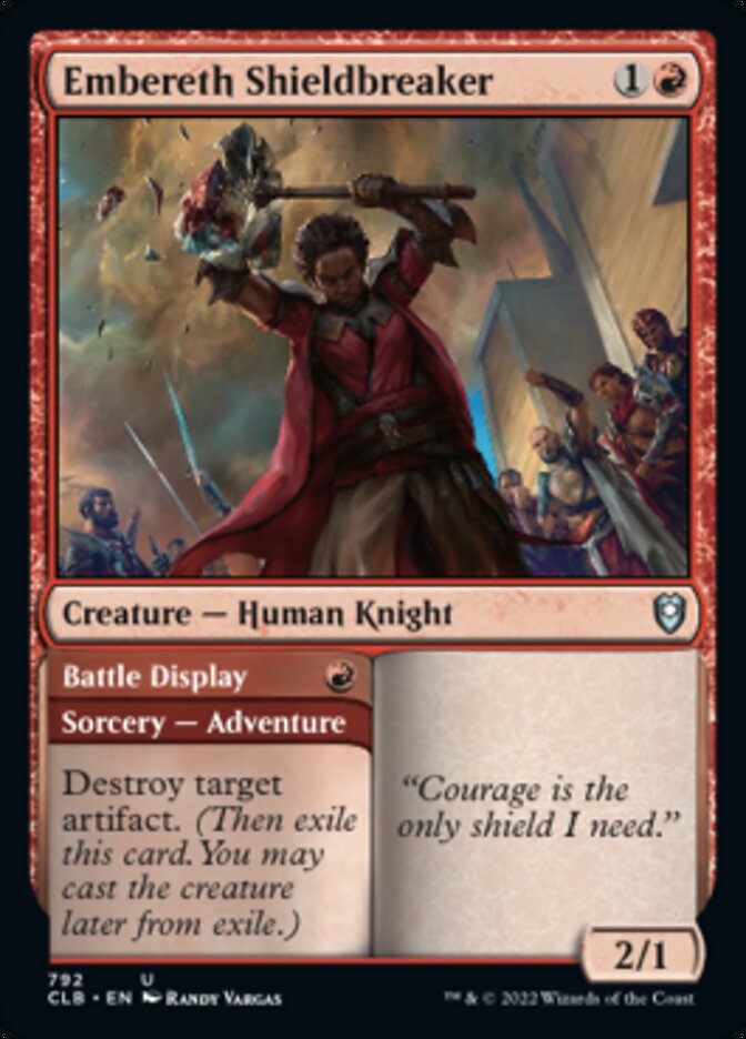 Embereth Shieldbreaker // Battle Display [Commander Legends: Battle for Baldur's Gate] | Good Games Adelaide SA