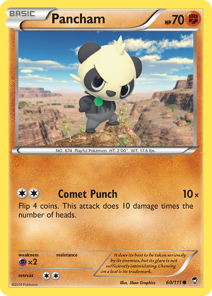 Pancham (60/111) [XY: Furious Fists] | Good Games Adelaide SA