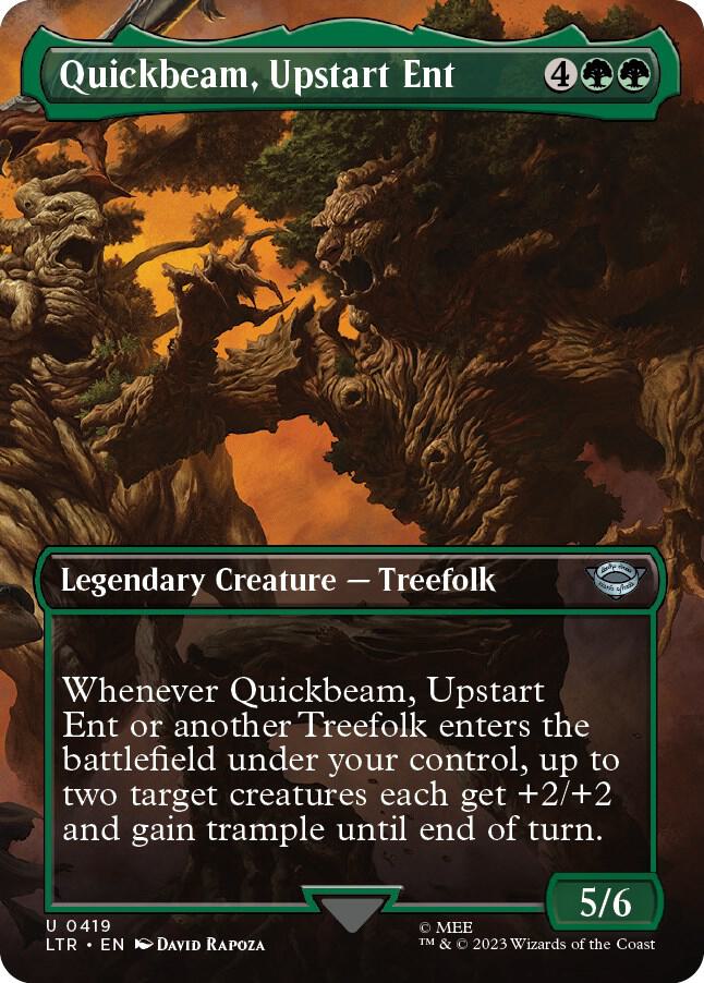 Quickbeam, Upstart Ent 419 (Universes Beyond: The Lord of the Rings: Tales of Middle-earth)  - Borderless Foil | Good Games Adelaide SA