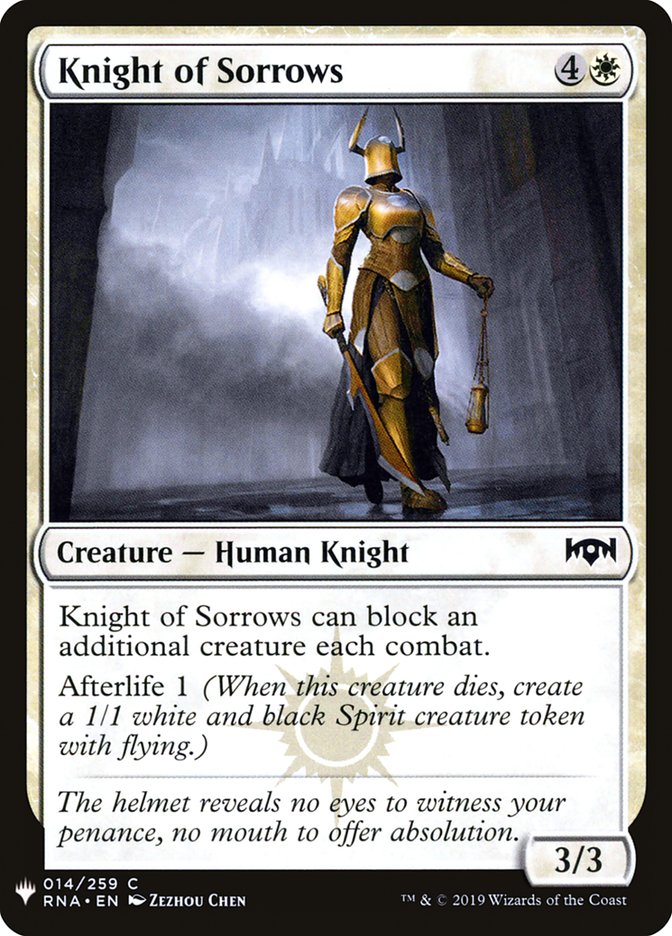 Knight of Sorrows [Mystery Booster] | Good Games Adelaide SA