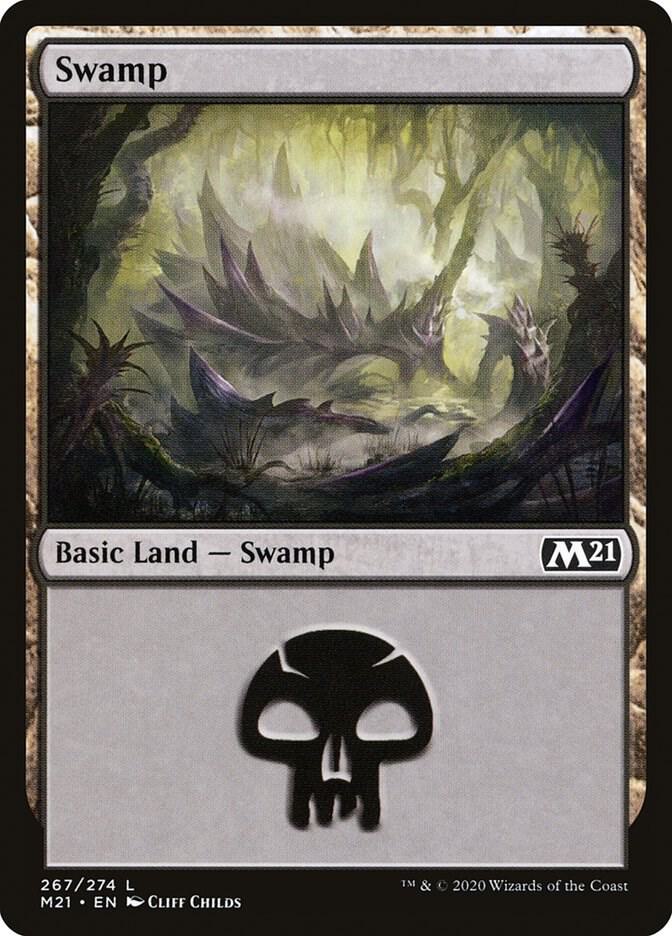 Swamp 267 (Core Set 2021)  - Foil | Good Games Adelaide SA