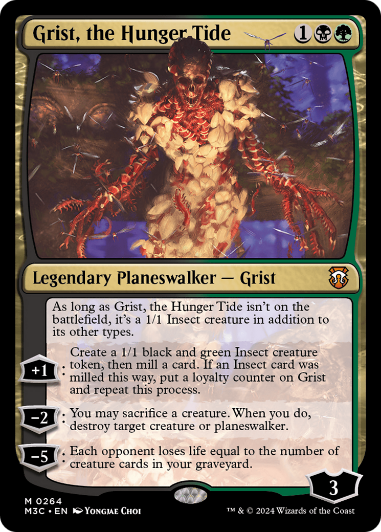 Grist, the Hunger Tide (Ripple Foil) [Modern Horizons 3 Commander] | Good Games Adelaide SA