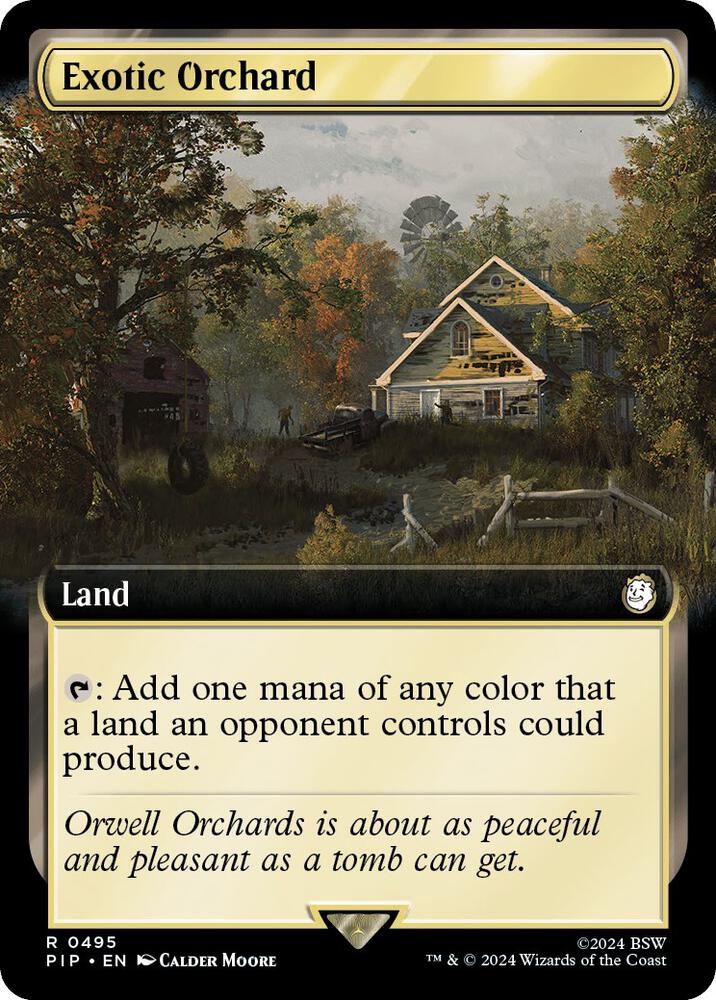 Exotic Orchard Extended Art 495 (Universes Beyond: Fallout)  - Foil | Good Games Adelaide SA