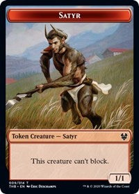 Satyr // Wolf Double-sided Token [Theros Beyond Death Tokens] | Good Games Adelaide SA