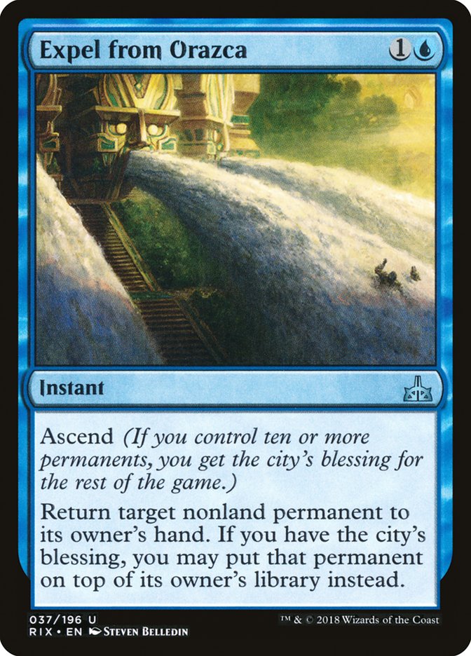 Expel from Orazca [Rivals of Ixalan] | Good Games Adelaide SA