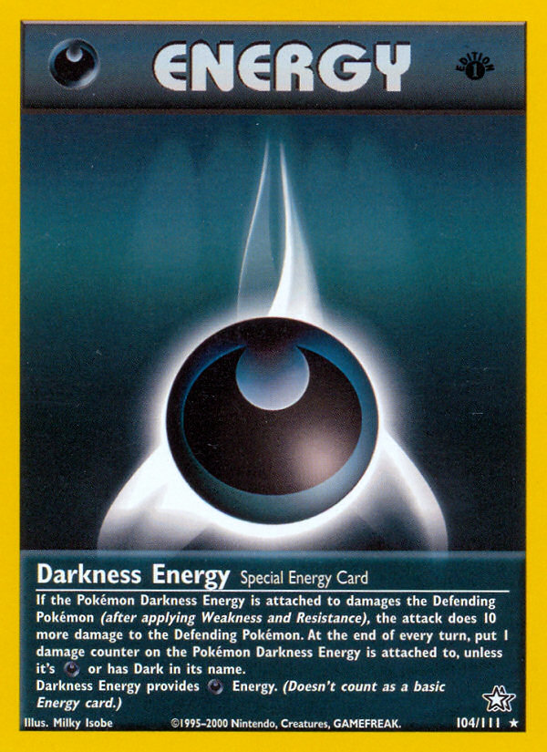 Darkness Energy (104/111) [Neo Genesis 1st Edition] | Good Games Adelaide SA