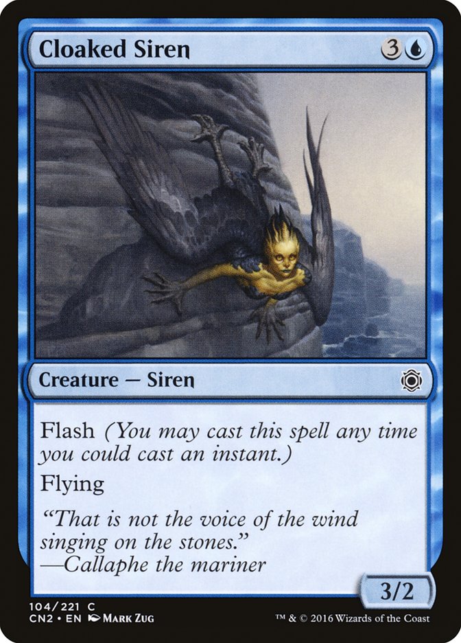 Cloaked Siren 104 (Conspiracy: Take the Crown)  - Foil | Good Games Adelaide SA