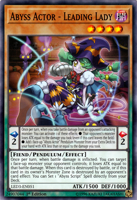 Abyss Actor - Leading Lady [LED3-EN051] Common | Good Games Adelaide SA
