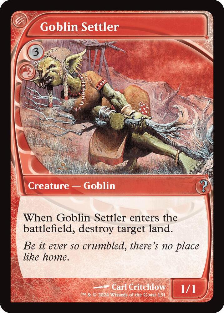 Goblin Settler 131 (Mystery Booster 2)  | Good Games Adelaide SA