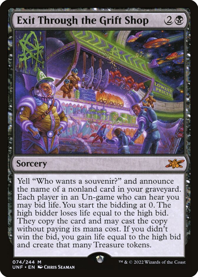Exit Through the Grift Shop 74 (Unfinity)  - Foil | Good Games Adelaide SA