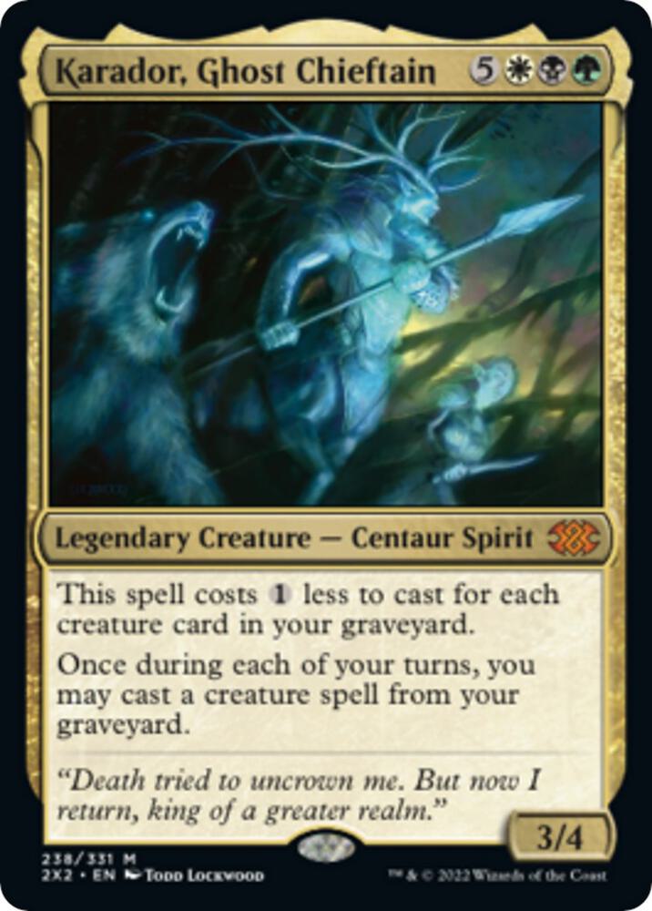 Karador Ghost Chieftain 238 (Double Masters 2022)  - Foil | Good Games Adelaide SA