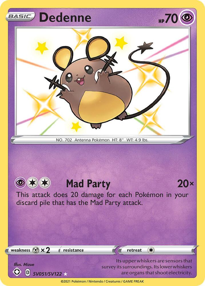 Dedenne SV051/SV122 (Shining Fates: Shiny Vault)  - Holofoil | Good Games Adelaide SA