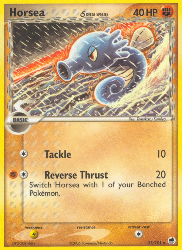 Horsea (31/101) (Delta Species) [EX: Dragon Frontiers] | Good Games Adelaide SA