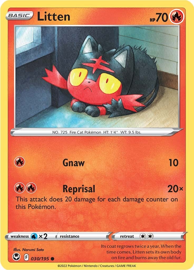 Litten (030/195) [Sword & Shield: Silver Tempest] | Good Games Adelaide SA