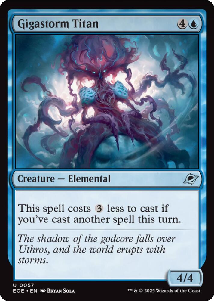 Gigastorm Titan 57 (Edge of Eternities)  - Foil | Good Games Adelaide SA