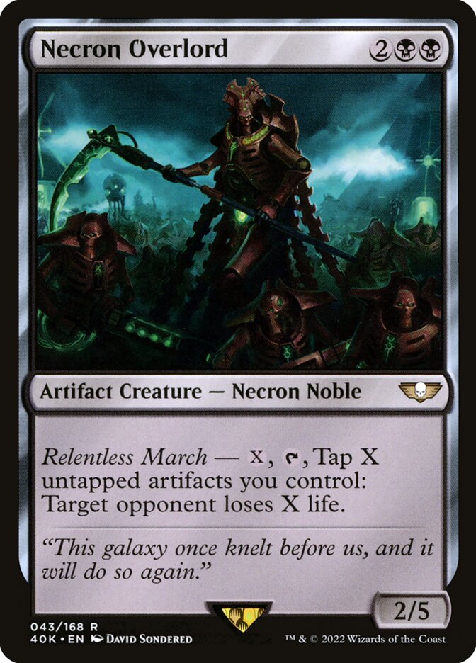 Necron Overlord 43 (Universes Beyond: Warhammer 40,000)  | Good Games Adelaide SA