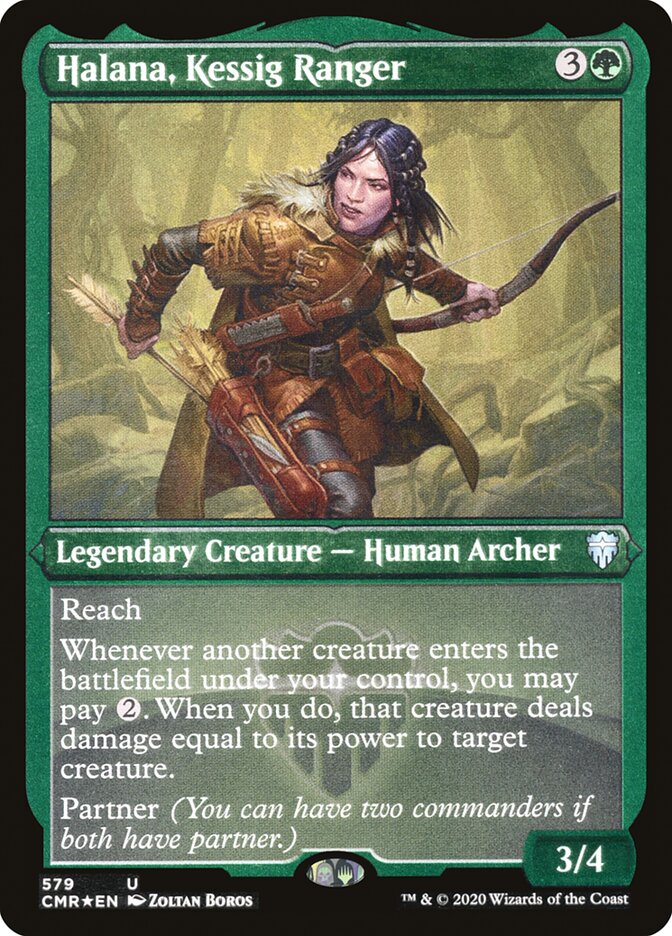 Halana, Kessig Ranger (Foil Etched) [Commander Legends] | Good Games Adelaide SA