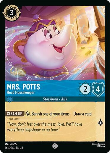 Mrs Potts Head Housekeeper 161/204 (Reign of Jafar)  - Cold Foil | Good Games Adelaide SA