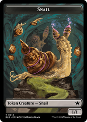 Snail // Thundertrap Trainer Double-Sided Token [Bloomburrow Tokens] | Good Games Adelaide SA