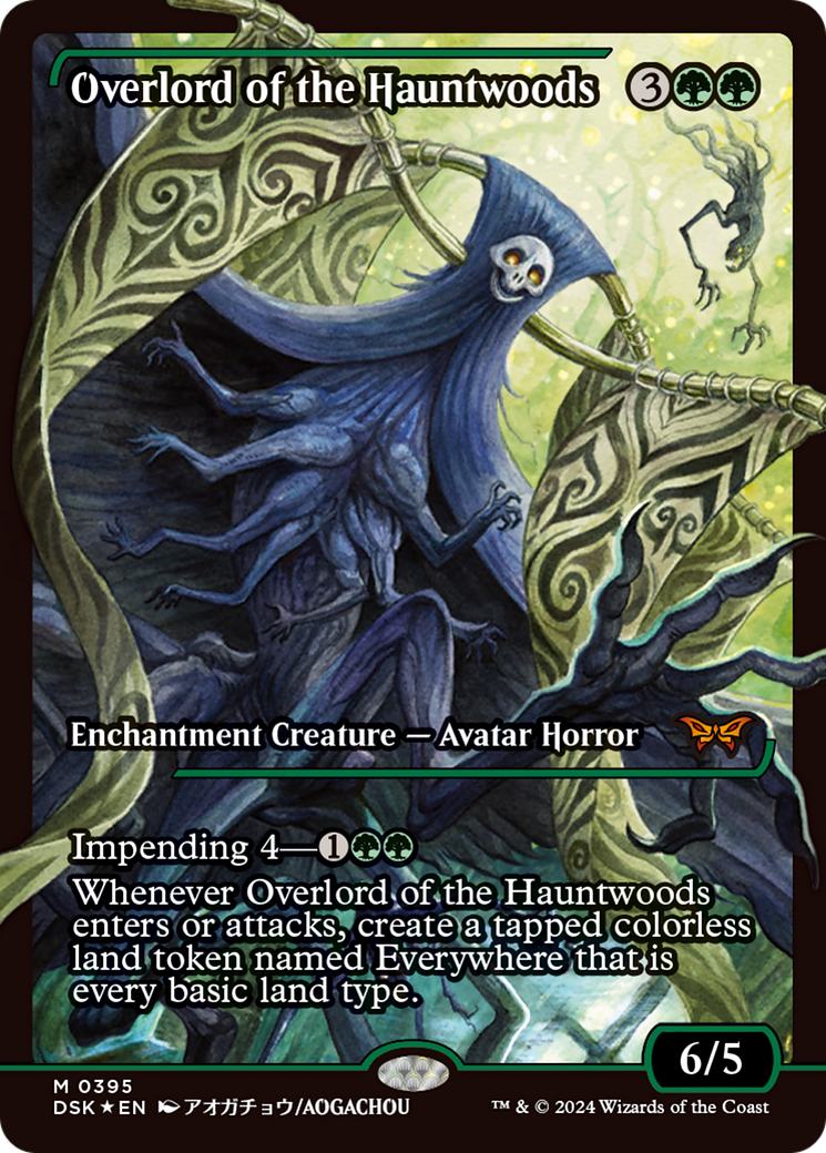 Overlord of the Hauntwoods (Full Art) (Japan Showcase) [Duskmourn: House of Horror] | Good Games Adelaide SA