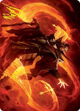 Plargg Dean of Chaos Art Card Gold Stamped Signature 53 (Art Series: Strixhaven)  | Good Games Adelaide SA