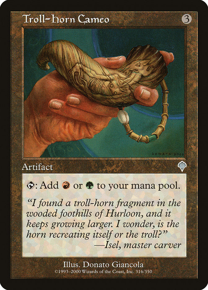 Troll-Horn Cameo 316 (Invasion)  - Foil | Good Games Adelaide SA