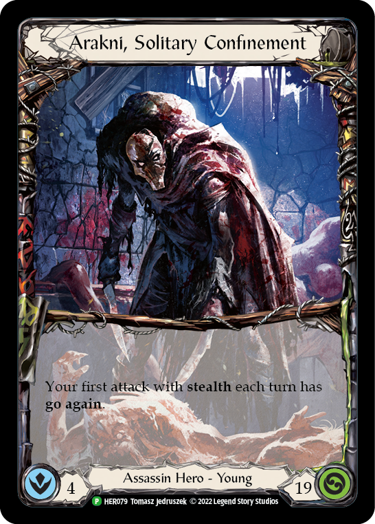 Arakni, Solitary Confinement [HER079] (Promo)  Cold Foil | Good Games Adelaide SA