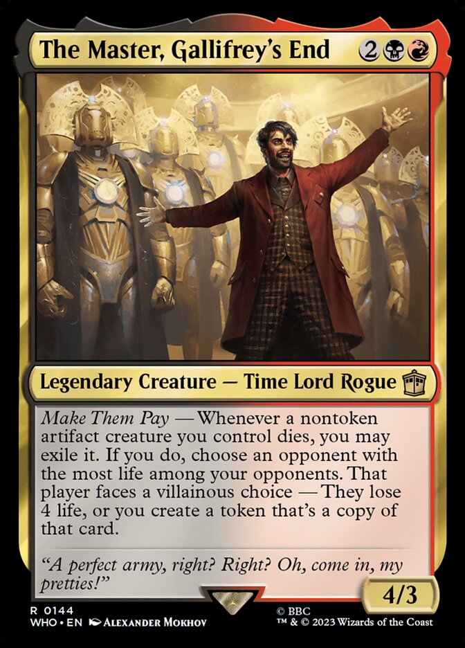 The Master, Gallifrey's End 144 (Universes Beyond: Doctor Who)  - Foil | Good Games Adelaide SA