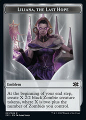 Liliana, the Last Hope Emblem // Spirit Double-sided Token [Double Masters 2022 Tokens] | Good Games Adelaide SA