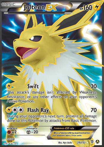 Jolteon EX (28a/83) (Alternate Art Promo) [XY: Generations] | Good Games Adelaide SA