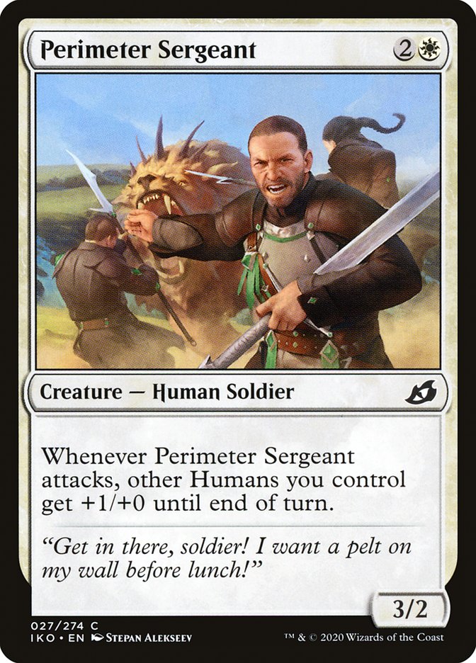 Perimeter Sergeant 27 (Ikoria: Lair of Behemoths)  - Foil | Good Games Adelaide SA