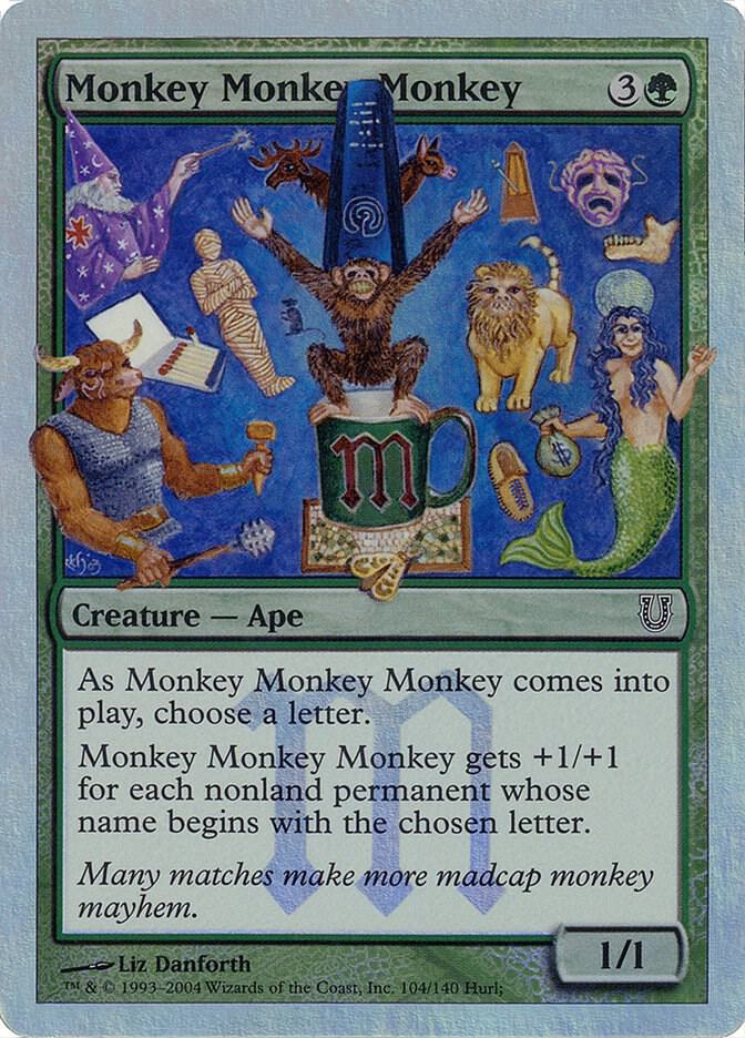 Monkey Monkey Monkey 104 (Unhinged)  - Foil | Good Games Adelaide SA